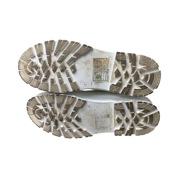 Hypocrute Womens SIze 9.5 White Nylon Mid Calf Faux Fur Lined Winter Snow Boots - Picture 7 of 7